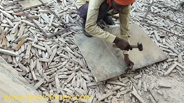 Skilled Craftsman Demonstrates Handcutting Natural Sandstone with Hammer and Chisel.  devistonex.com