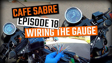 How to build a Cafe Racer Episode 18: Wiring the Gauge
