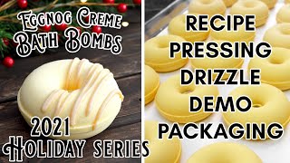 Eggnog Crème Bath Bombs From Start to Finish | Holiday Series 2021 | MO River Soap