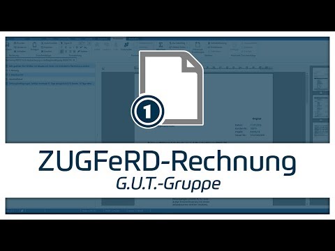 ZUGFeRD-Rechnung der G.U.T.-Gruppe