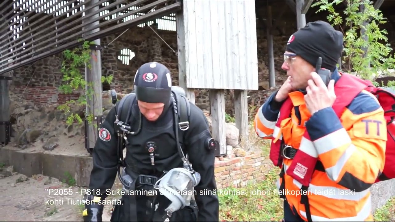 Merellinen moniviranomaisharjoitus Kukourin edustalla Kotkassa