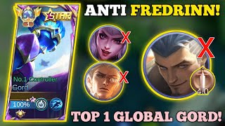 TOP 1 GLOBAL GORD, ANTI FREDRINN?! | GORD BEST BUILD & EMBLEM -MLBB🔥 #gord #gordgameplay  #gordmlbb