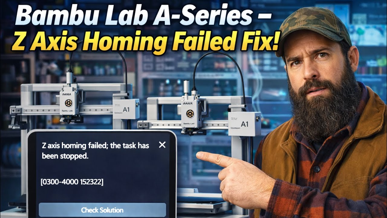Ошибка при возврате в исходное положение по оси Z у Bambu Lab A-Series (ИСПРАВЛЕНО) | Руководство...