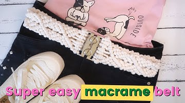 How to Make a Simple Macrame Buckle Belt Step by Step Tutorial