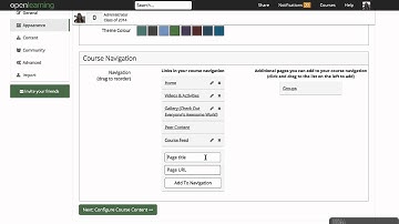 How To Update Course Navigation in OpenLearning