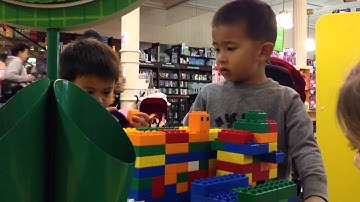 Banter at the Duplo table