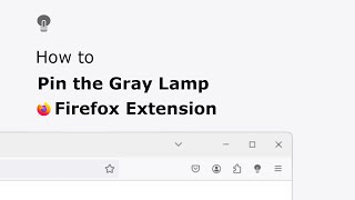 🔵How to pin Firefox Extension in Firefox toolbar?