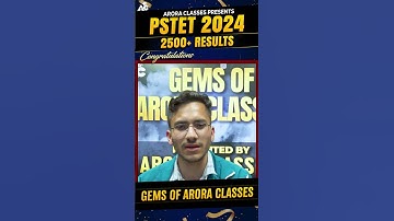 Pstet 2024 Qualified Student | Karan | Gems of Arora Classes