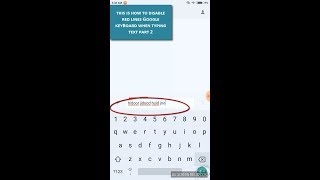This is How to Disable Red Lines Google keyBoard Spell checker: Gboard screenshot 2