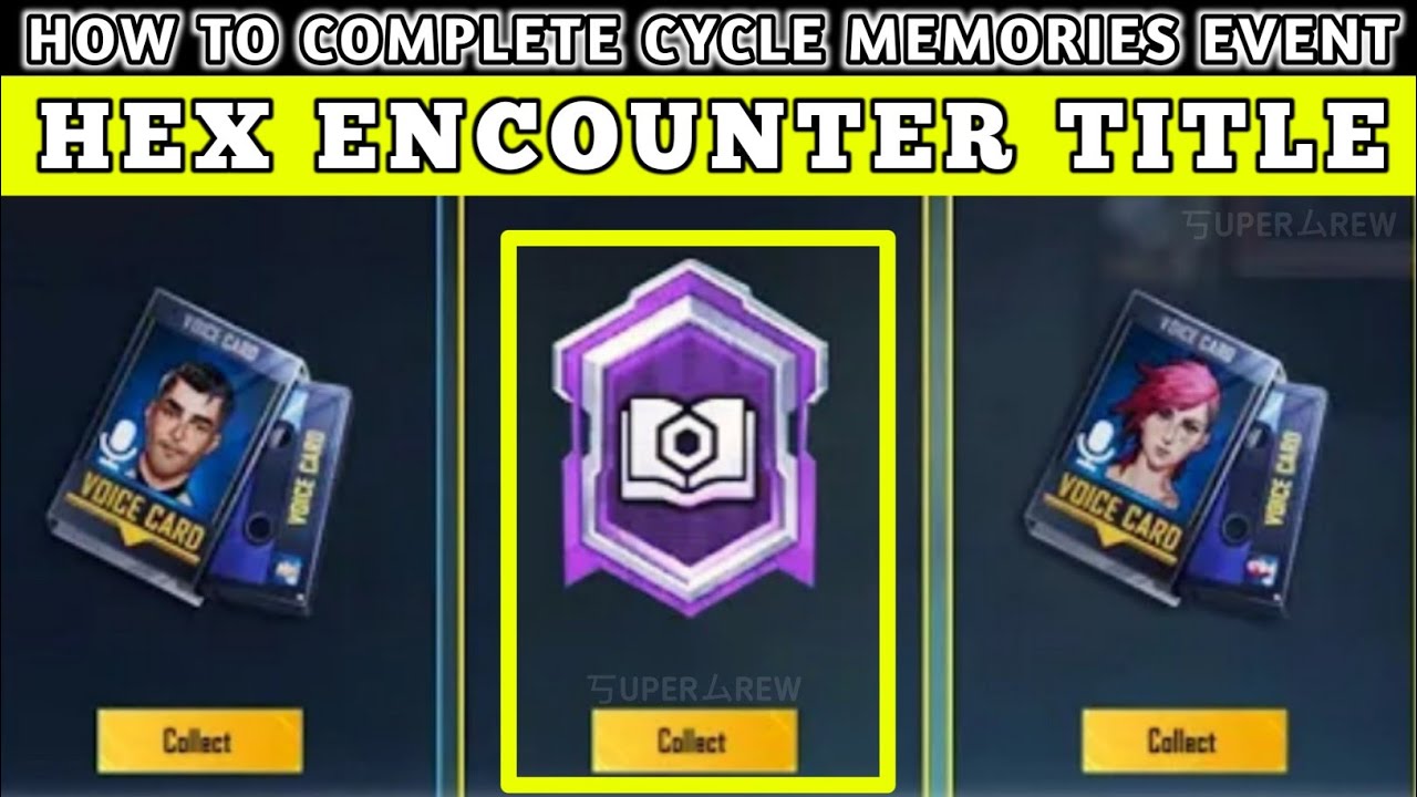 HOW TO GET NEW TITLE HEX ENCOUNTER | IN BGMI & PUBG | CYCLE MEMORIES | HEX ENCOUNTER title free | SC