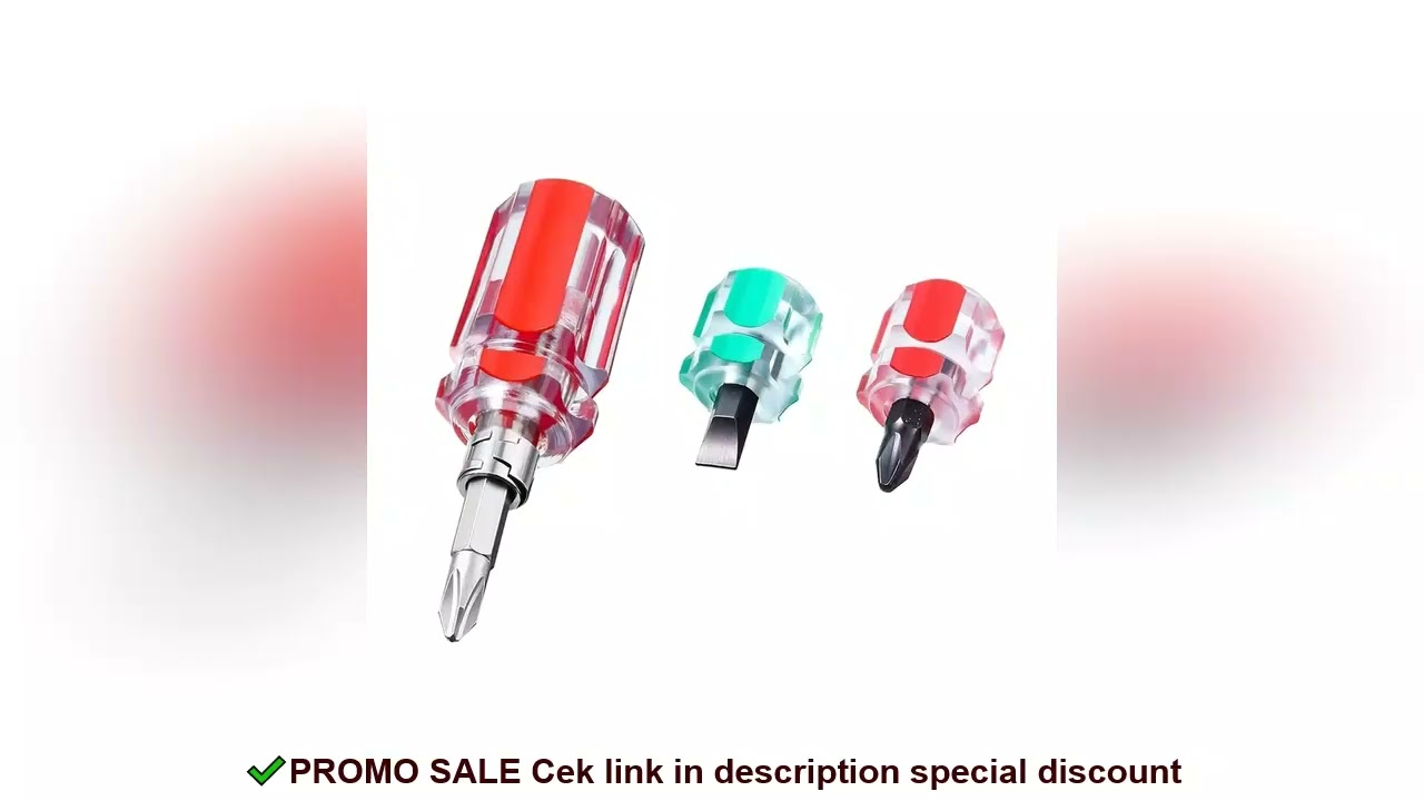 3Pcs Short Screwdriver Flat Head Cross-Head 2-in-1 Set For Narrow Spaces Repairing Sewing Machines H