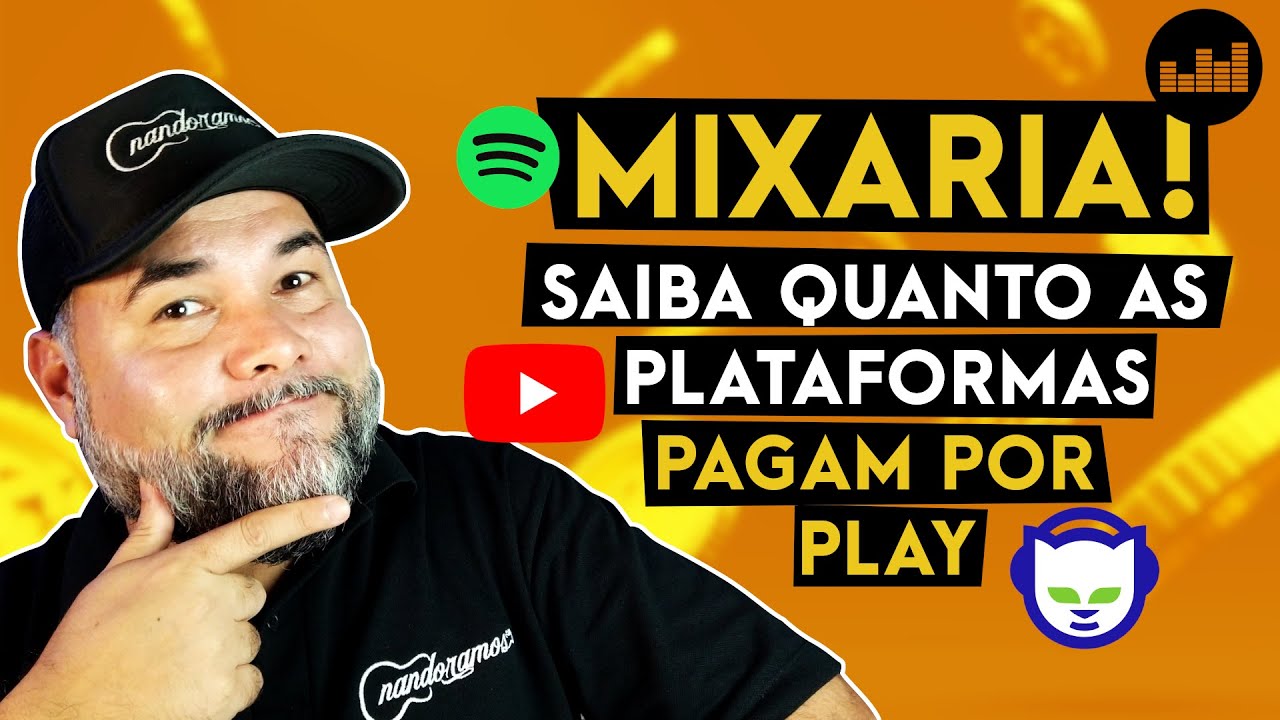 Qual plataforma paga mais por play? Spotify, Apple music, Youtube?