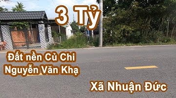 Bán đất xã Nhuận Đức (Củ Chi) 270m2 mặt tiền đường Nguyễn Văn Khạ có 136m thổ cư