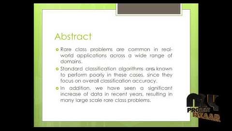 RankRC: Large-scale Nonlinear Rare Class Ranking | Final Year Projects 2016