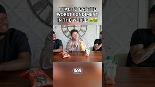I HAD TO EAT THE WORST CONDIMENT IN THE WORLD🤮🤢 Watch The Full Vid ⬆️ #fyp #explore #viral #funny