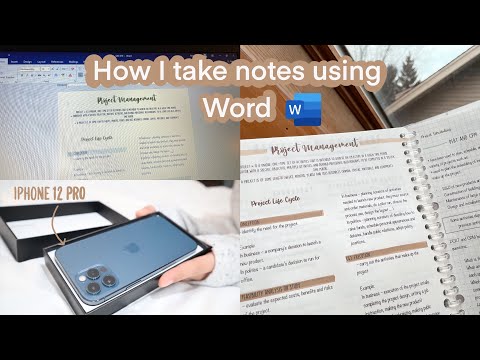 How I take notes using Word 🖥 Print on B5 paper ☁️, iPhone 12 pro 📱, Strawberry 🍓 PH