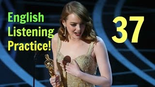 Emma Stone Oscars Speech for Best Actress Win | Oscars 2017: Improve Your Listening Comprehension