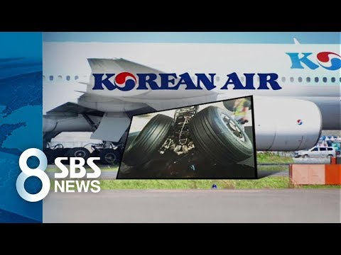 대한항공 日 착륙 도중 사고…활주로 위 1시간 반 갇혀 / SBS