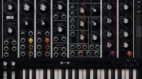 Playing with the Moog Model 15 (iPad app)