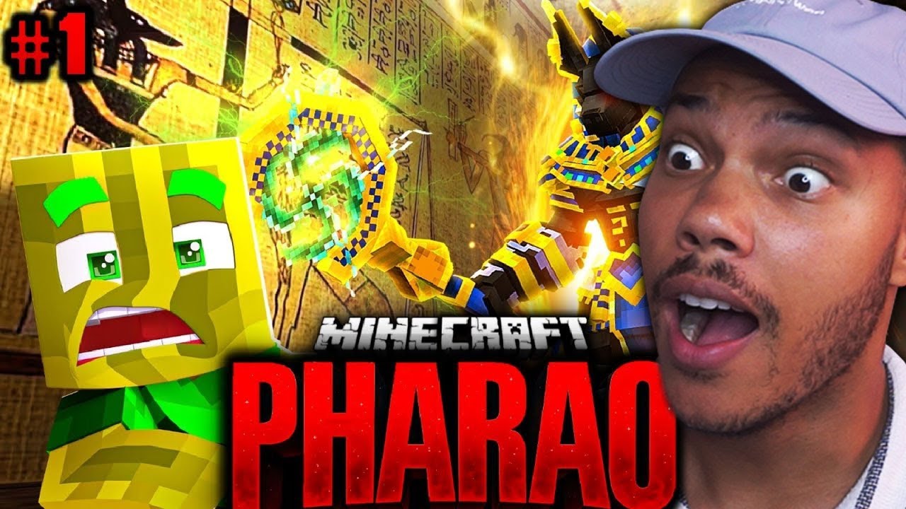 ich REAGIERE auf MINECRAFT PHARAO #01 von CHAOSFLO44 (TEST #06)