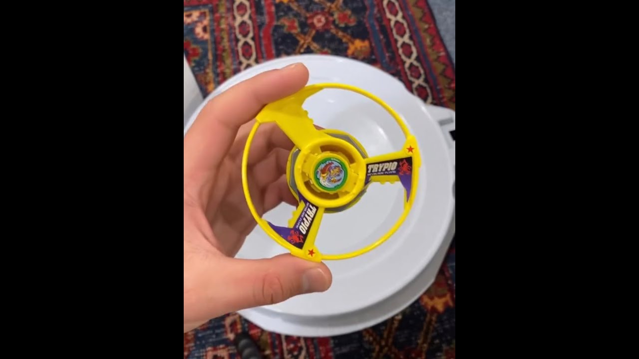 Making a beyblade fly!
