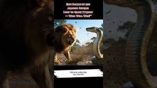 Epic Battle in the Amazon Jungle: Lion vs Giant Python – Who Will Win? #shorts #tabolabale #fypシ゚