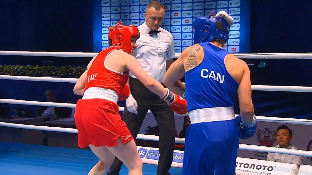 R16 (W69kg) DESMOND CHRISTINA (IRL) vs DA SILVA RONDEAU Myriam Karine (CAN)/AIBA WWCHs Ulan Ude 2019