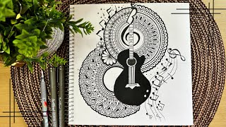 アート・デザイン・音楽 HOW TO DRAW Pattern 548|Zentangle|Zentangle art|Zendoodle art|Zenfloral