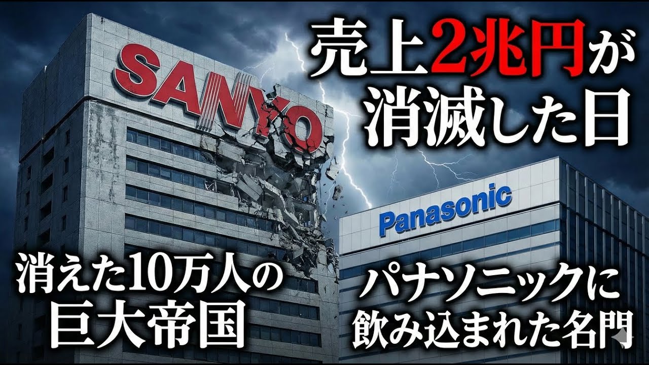 78年の歴史に消えた日本企業SANYO｜町工場から世界企業へ - YouTube