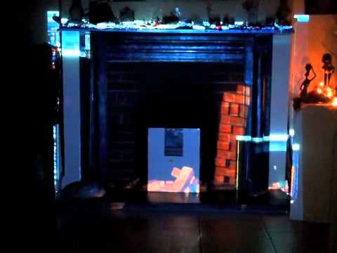 fireplace - projection mapping - 3ds max - YouTube