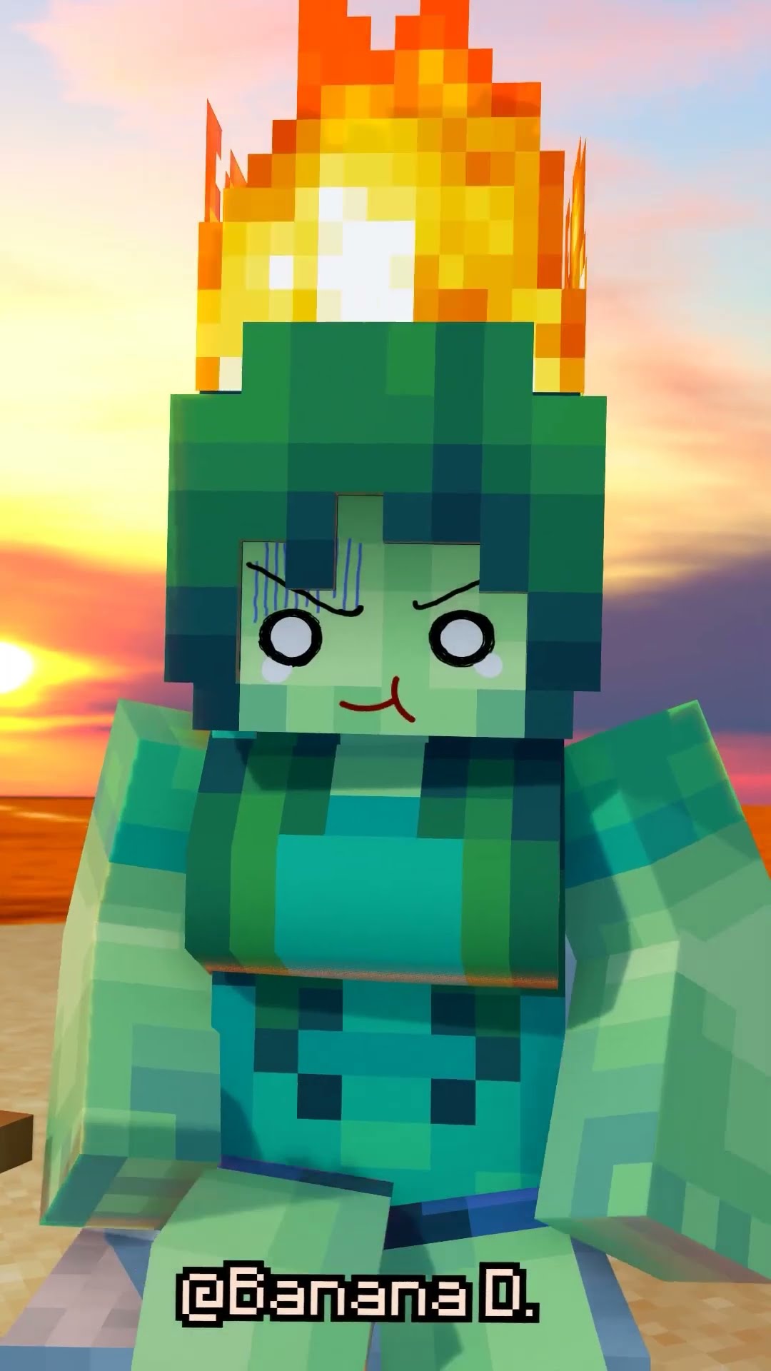 Old Zombie mom girl 2025 vs 1971 Zombie girl but in the Beach