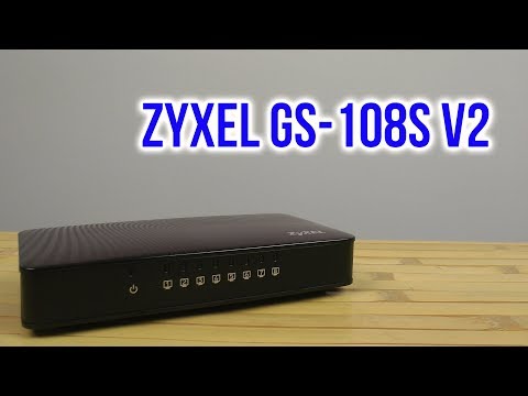 Распаковка Zyxel GS-108S v2