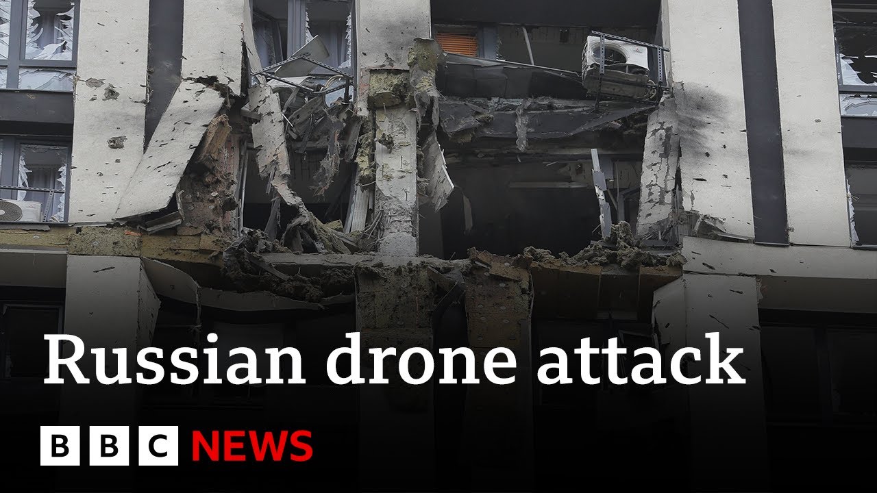 Ukraine downs 20 Iran-made Russian drones over Kyiv – BBC News