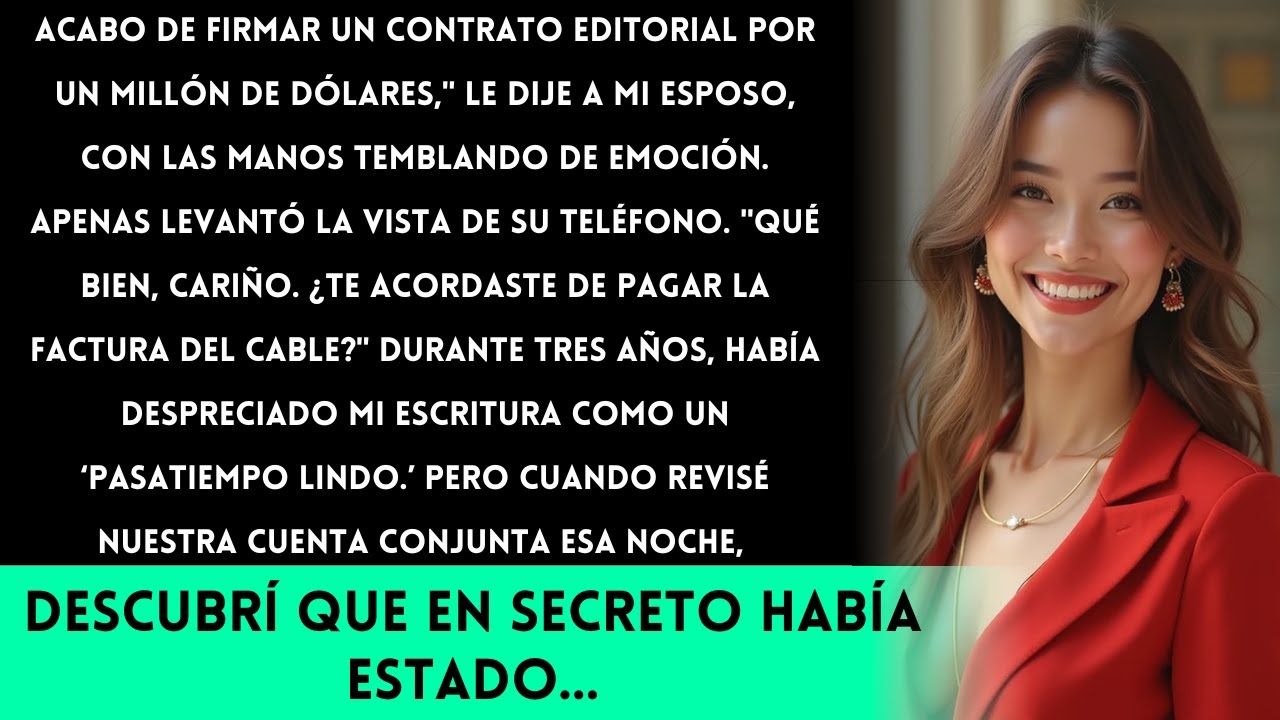 Mi esposo ignoró mi éxito durante años. Su reacción a mi acuerdo millonario lo reveló todo...