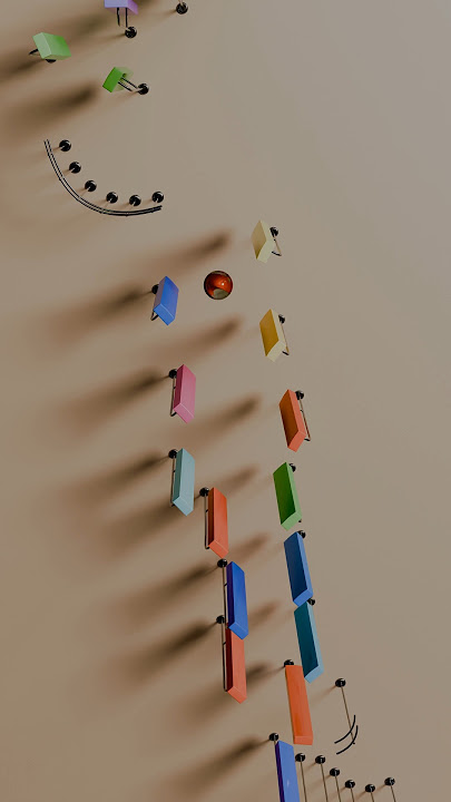 Holiday Marble Music: Jingle Bells Edition #shorts #jinglebells