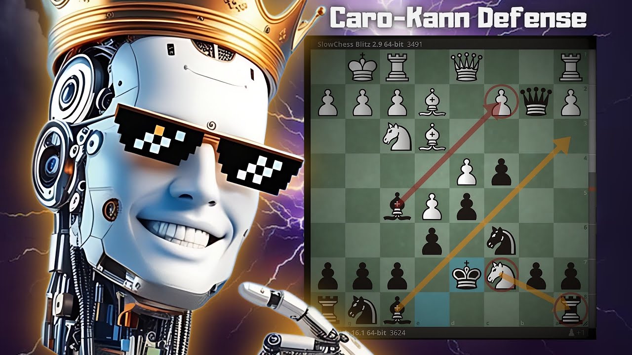 Stockfish 16 Sacs the ROOK  in a Crazy Caro-Kann Defense!