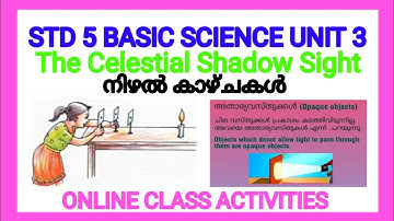 STD 5 BASIC SCIENCE UNIIT 3 THE CELESTIAL SHADOW SIGHT | SCERT Kerala Syllabus | Kite Victers |