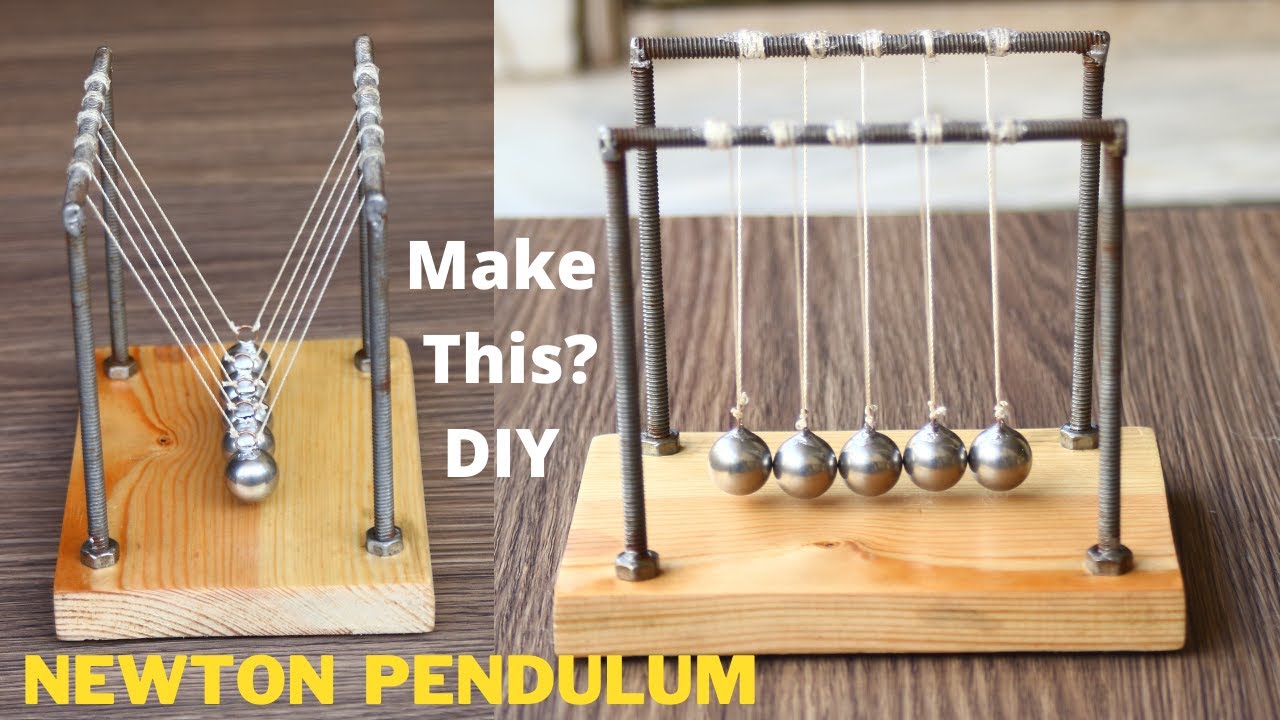 Newtons Cradle, Newton Pendulum With 5 Balls, Classic Swing Newton