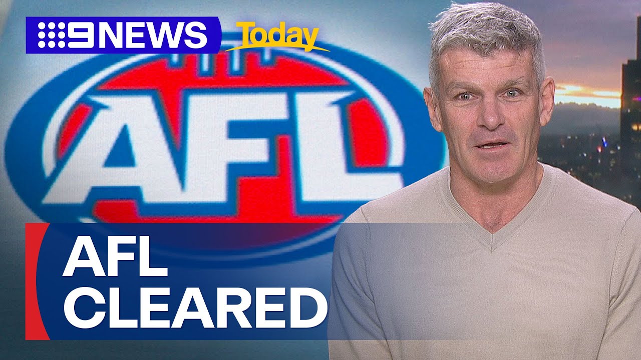 afl-cleared-of-breaching-anti-doping-rules-9-news-australia-youtube