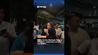 La líder opositora venezolana y Premio Nobel de la Paz...