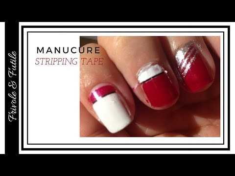 ╰☆╮manucure de fêtes -stripping tape        ╰☆╮