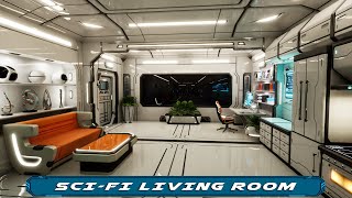 Sci Fi living room /apartment - Game Asset