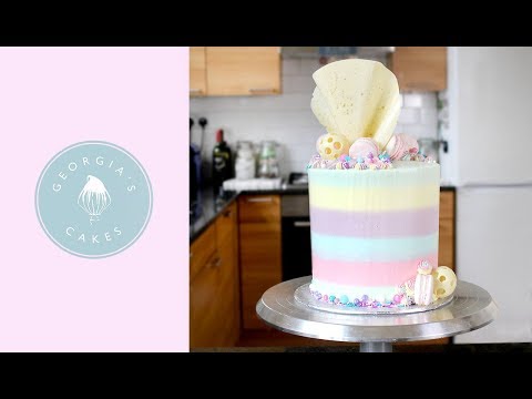 how-to-make-a-rainbow-cake-with-a-sprinkle-surprise!-|-georgia's-cakes