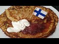 How to make finnish pancakes  letut recipe