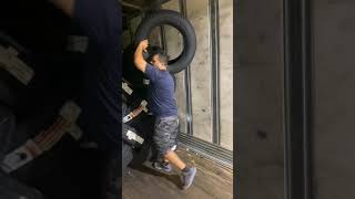 Unloading tires, beast mode,