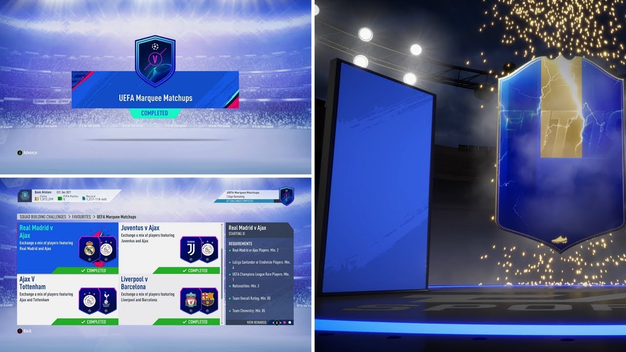 FIFA 19 / HOPA ... WALKOUT TOTS DIN UEFA MARQUEE MATCHUPS w2s tots pack opening fifa 17