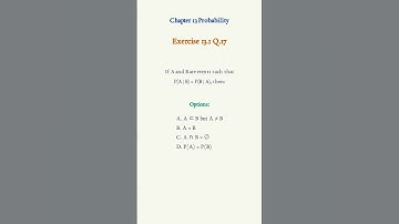 NCERT Class 12 Maths Probability Ex 13.1 Q17 | Conditional Probability | Animated Solution #shorts