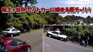 保土ヶ谷BPでパトカーに捕まる原チャリ!