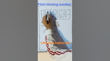 Find missing number!#shorts #youtubeshorts #viral #shortvideo #shortsvideo #youtube #video #ytshorts