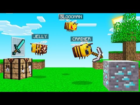 Playing MINECRAFT As BEES? (hilarious)
